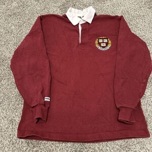 Rugby Wear Barbarian Harvard Rugby Long Sleeve Shirt Men’s Size Medium Maroon